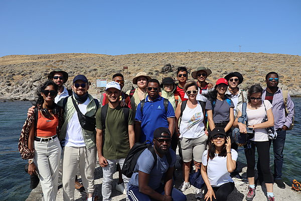 Students during fieltrip