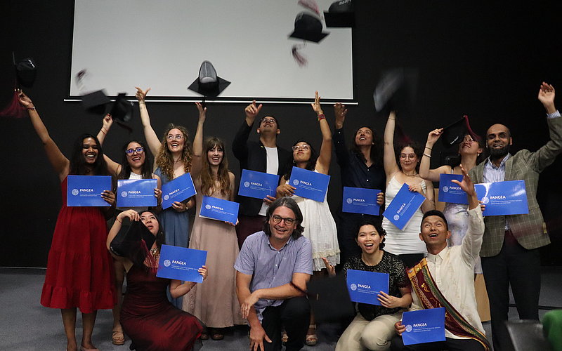 Students from cohort 3 in Graduation Event