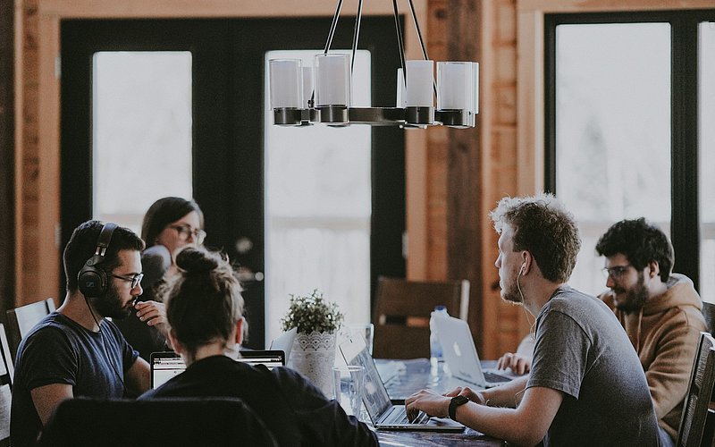 People in a meeting