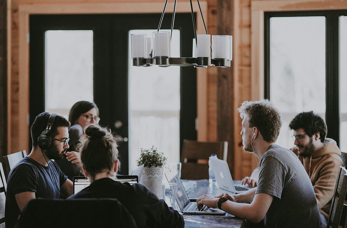 People in a meeting