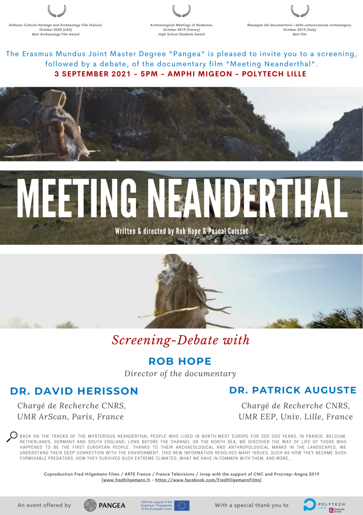 Flyer Neanderthal screening and debate